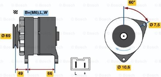 BOSCH 0 986 032 320 - Генератор unicars.by