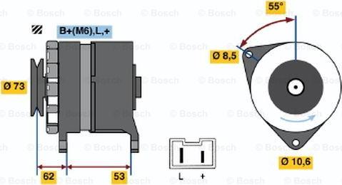 BOSCH 0 986 032 241 - Генератор unicars.by