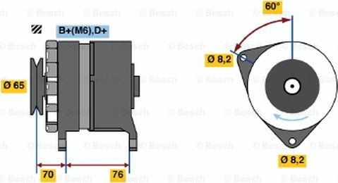 BOSCH 0 986 037 460 - Генератор unicars.by