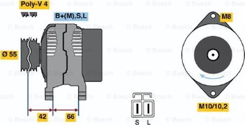 BOSCH 0 986 037 651 - Генератор unicars.by