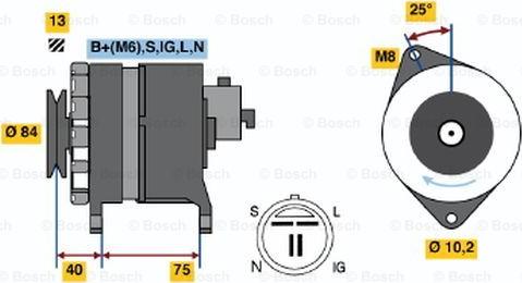 BOSCH 0 986 037 841 - Генератор unicars.by