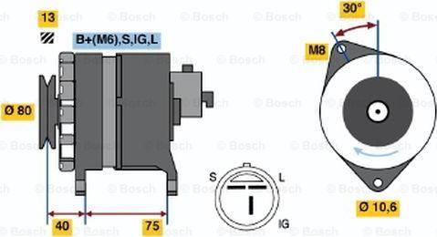 BOSCH 0 986 037 811 - Генератор unicars.by