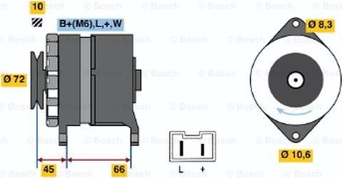 BOSCH 0 986 037 301 - Генератор unicars.by