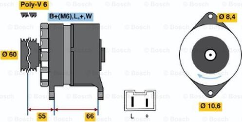 BOSCH 0 986 037 311 - Генератор unicars.by