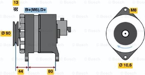 BOSCH 0 986 037 210 - Генератор unicars.by