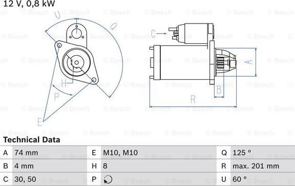 BOSCH 0 986 029 200 - Стартер unicars.by