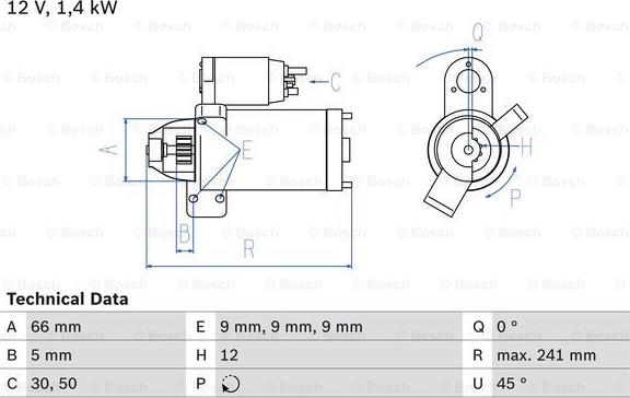 BOSCH 0 986 024 980 - Стартер unicars.by