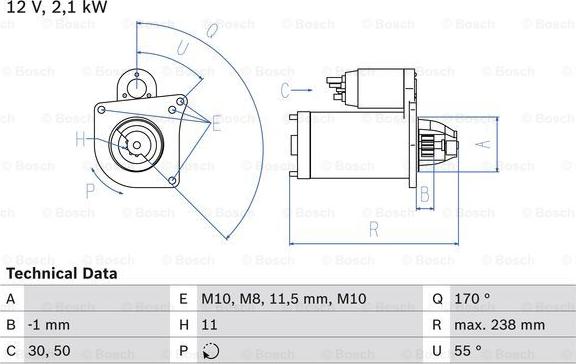 BOSCH 0 986 024 350 - Стартер unicars.by