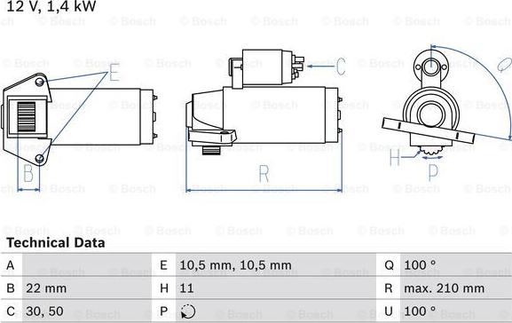 BOSCH 0 986 024 760 - Стартер unicars.by