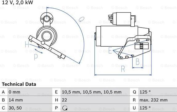 BOSCH 0 986 024 710 - Стартер unicars.by