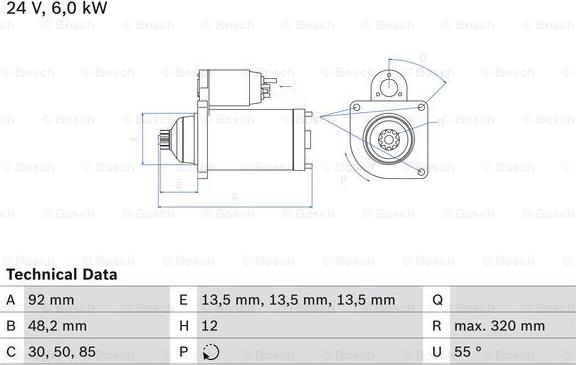 BOSCH 0 986 025 900 - Стартер unicars.by