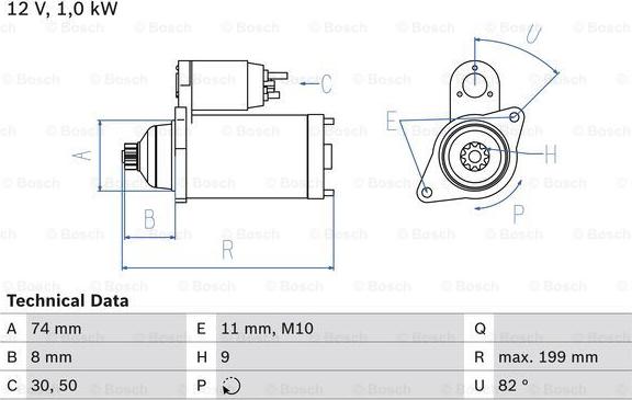 BOSCH 0 986 025 490 - Стартер unicars.by