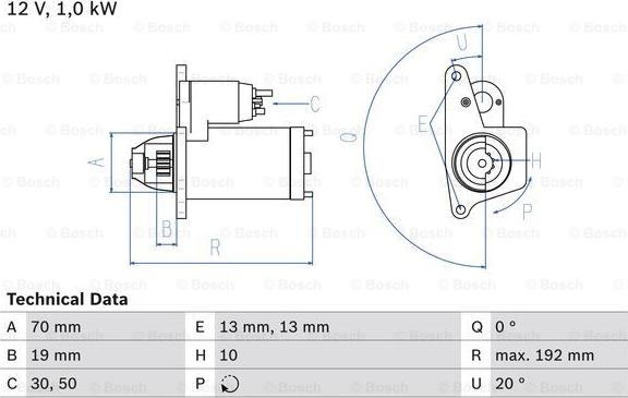 BOSCH 0 986 025 690 - Стартер unicars.by