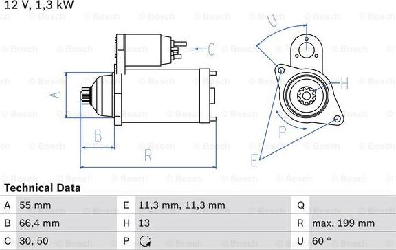 BOSCH 0 986 025 340 - Стартер unicars.by