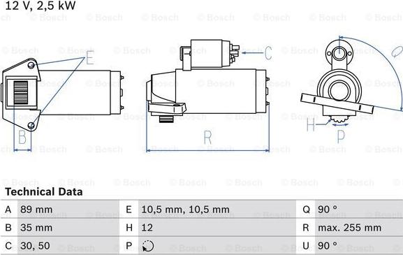 BOSCH 0 986 027 010 - Стартер unicars.by