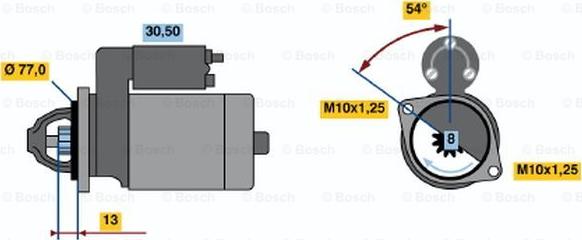 BOSCH 0 986 020 391 - Стартер unicars.by