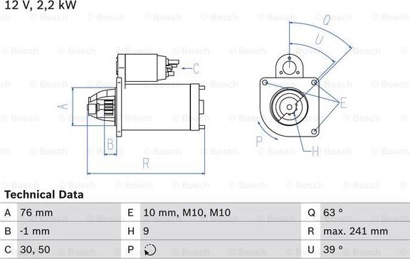 BOSCH 0 986 021 620 - Стартер unicars.by