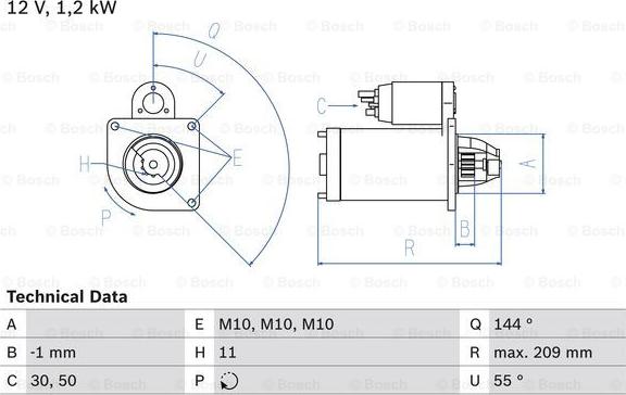 BOSCH 0 986 021 671 - Стартер unicars.by