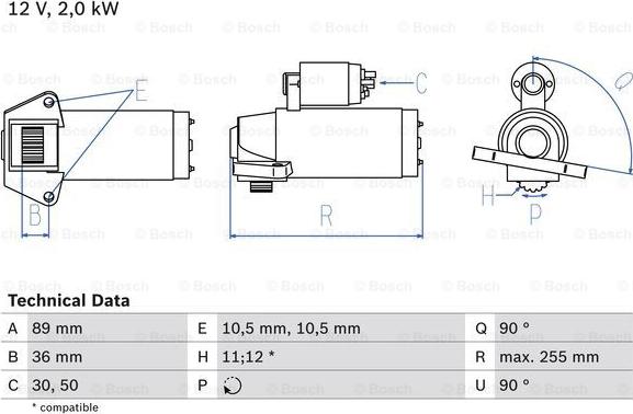 BOSCH 0 986 021 810 - Стартер unicars.by