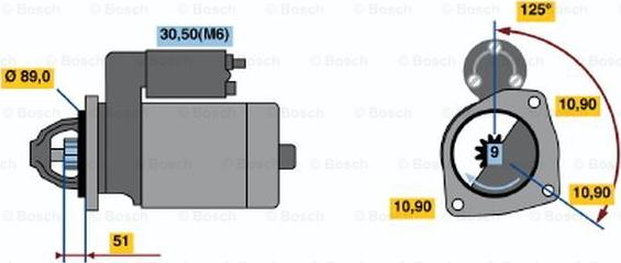 BOSCH 0 986 021 340 - Стартер unicars.by