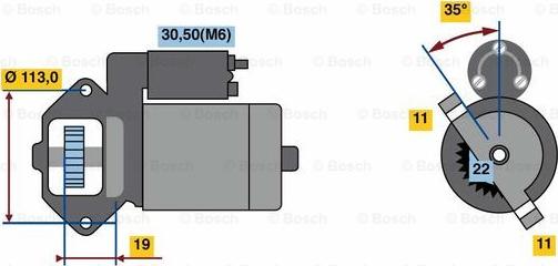 BOSCH 0 986 023 760 - Стартер unicars.by