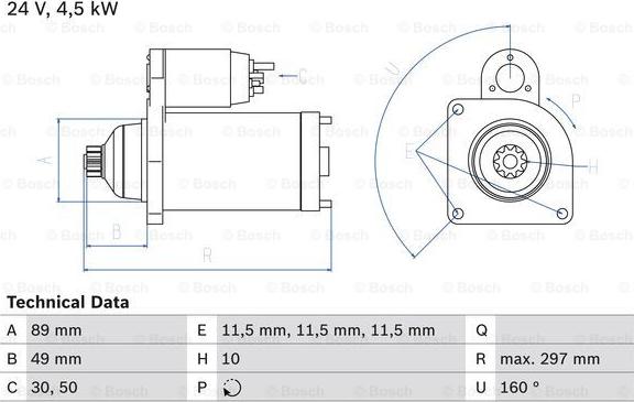 BOSCH 0 986 022 940 - Стартер unicars.by