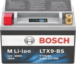 BOSCH 0 986 122 608 - Стартерная аккумуляторная батарея, АКБ unicars.by