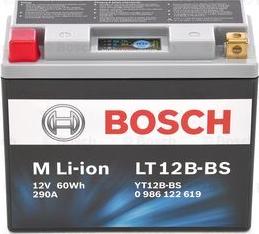 BOSCH 0 986 122 619 - Стартерная аккумуляторная батарея, АКБ unicars.by