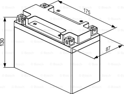 BOSCH 0 986 122 637 - Стартерная аккумуляторная батарея, АКБ unicars.by