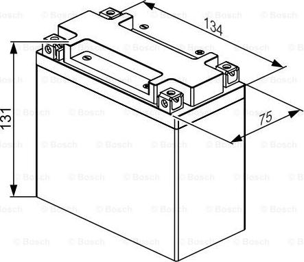 BOSCH 0 986 122 622 - Стартерная аккумуляторная батарея, АКБ unicars.by