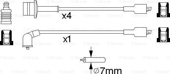 BOSCH 0 986 356 944 - Комплект проводов зажигания unicars.by