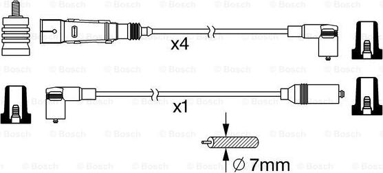 BOSCH 0 986 356 380 - Комплект проводов зажигания unicars.by