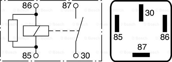 BOSCH 0 986 332 040 - Реле, рабочий ток unicars.by