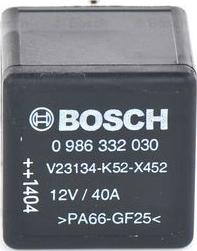 BOSCH 0 986 332 030 - Реле, рабочий ток unicars.by