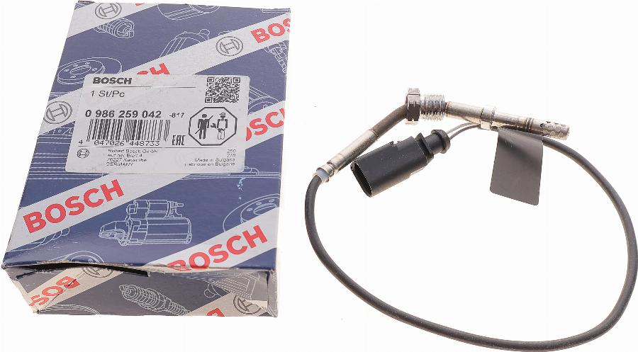 BOSCH 0 986 259 042 - Датчик, температура выхлопных газов unicars.by