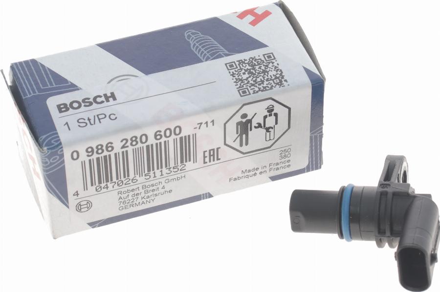 BOSCH 0 986 280 600 - Датчик, положение распределительного вала unicars.by