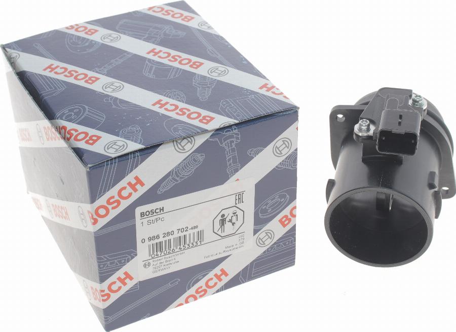 BOSCH 0 986 280 702 - Датчик потока, массы воздуха unicars.by