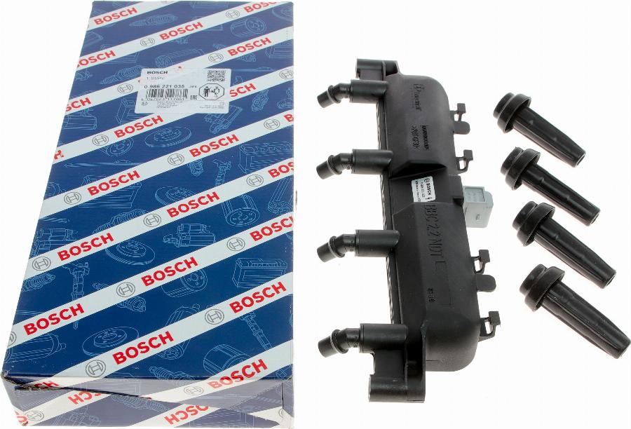 BOSCH 0 986 221 035 - Катушка зажигания unicars.by