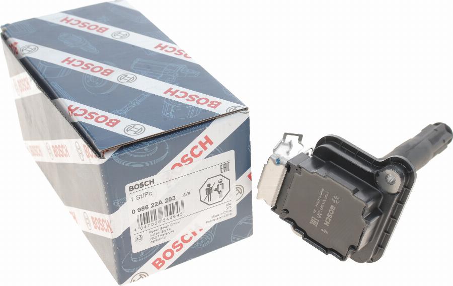 BOSCH 0 986 22A 203 - Катушка зажигания unicars.by