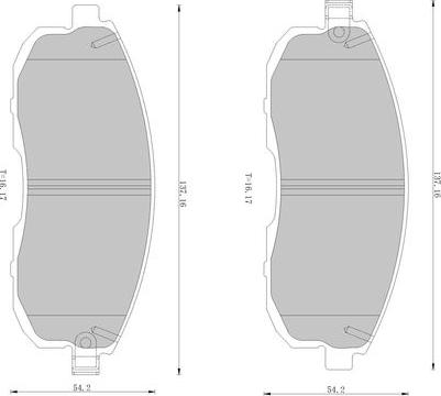 BOSCH 0 986 AB9 441 - Тормозные колодки, дисковые, комплект unicars.by