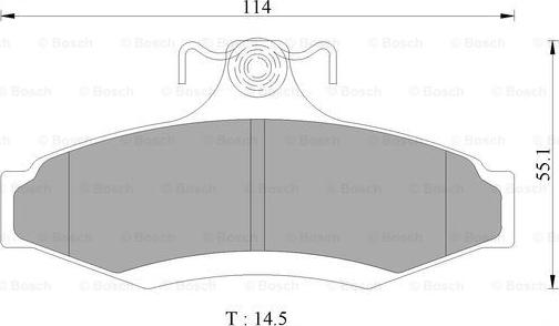 BOSCH 0 986 AB9 047 - Тормозные колодки, дисковые, комплект unicars.by