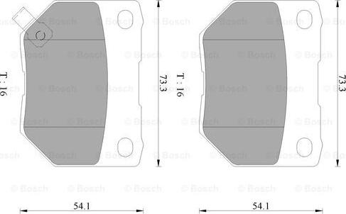 BOSCH 0 986 AB9 052 - Тормозные колодки, дисковые, комплект unicars.by