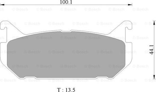 BOSCH 0 986 AB9 060 - Тормозные колодки, дисковые, комплект unicars.by