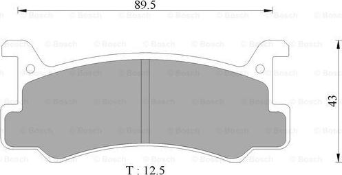 BOSCH 0 986 AB9 007 - Тормозные колодки, дисковые, комплект unicars.by