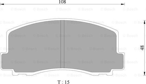 BOSCH 0 986 AB9 017 - Тормозные колодки, дисковые, комплект unicars.by