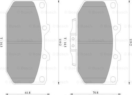 BOSCH 0 986 AB9 039 - Тормозные колодки, дисковые, комплект unicars.by