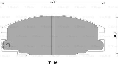 BOSCH 0 986 AB9 155 - Тормозные колодки, дисковые, комплект unicars.by