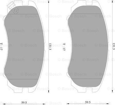 BOSCH 0 986 AB9 106 - Тормозные колодки, дисковые, комплект unicars.by