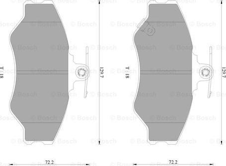 BOSCH 0 986 AB9 103 - Тормозные колодки, дисковые, комплект unicars.by