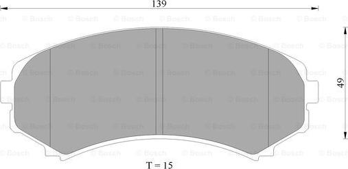 BOSCH 0 986 AB9 180 - Тормозные колодки, дисковые, комплект unicars.by